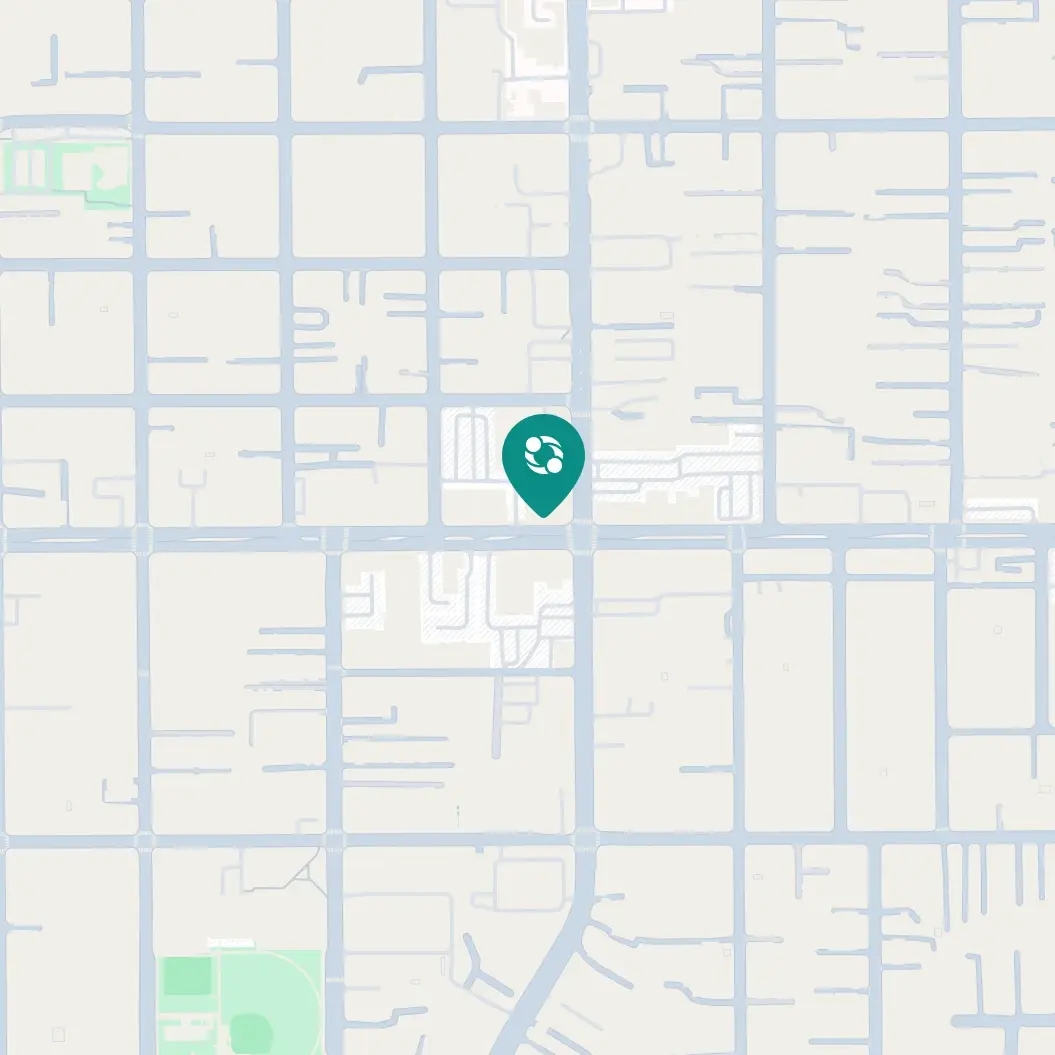 Map showing the Clever Care Monterey Park community center location