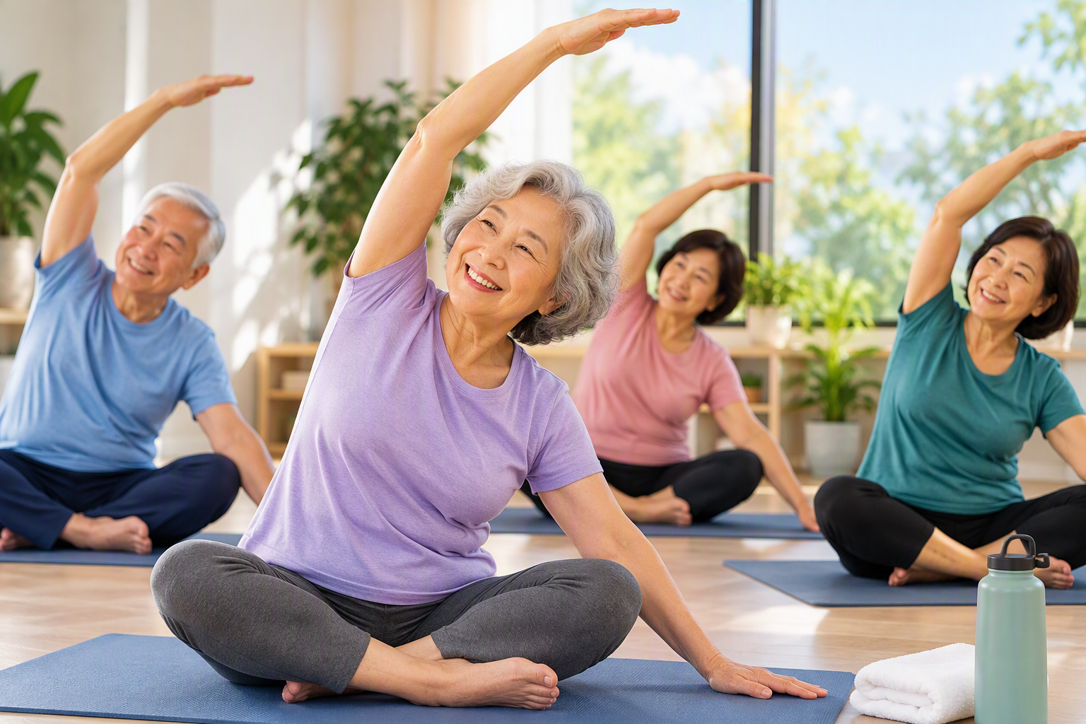 Senior Yoga Class in Koreatown