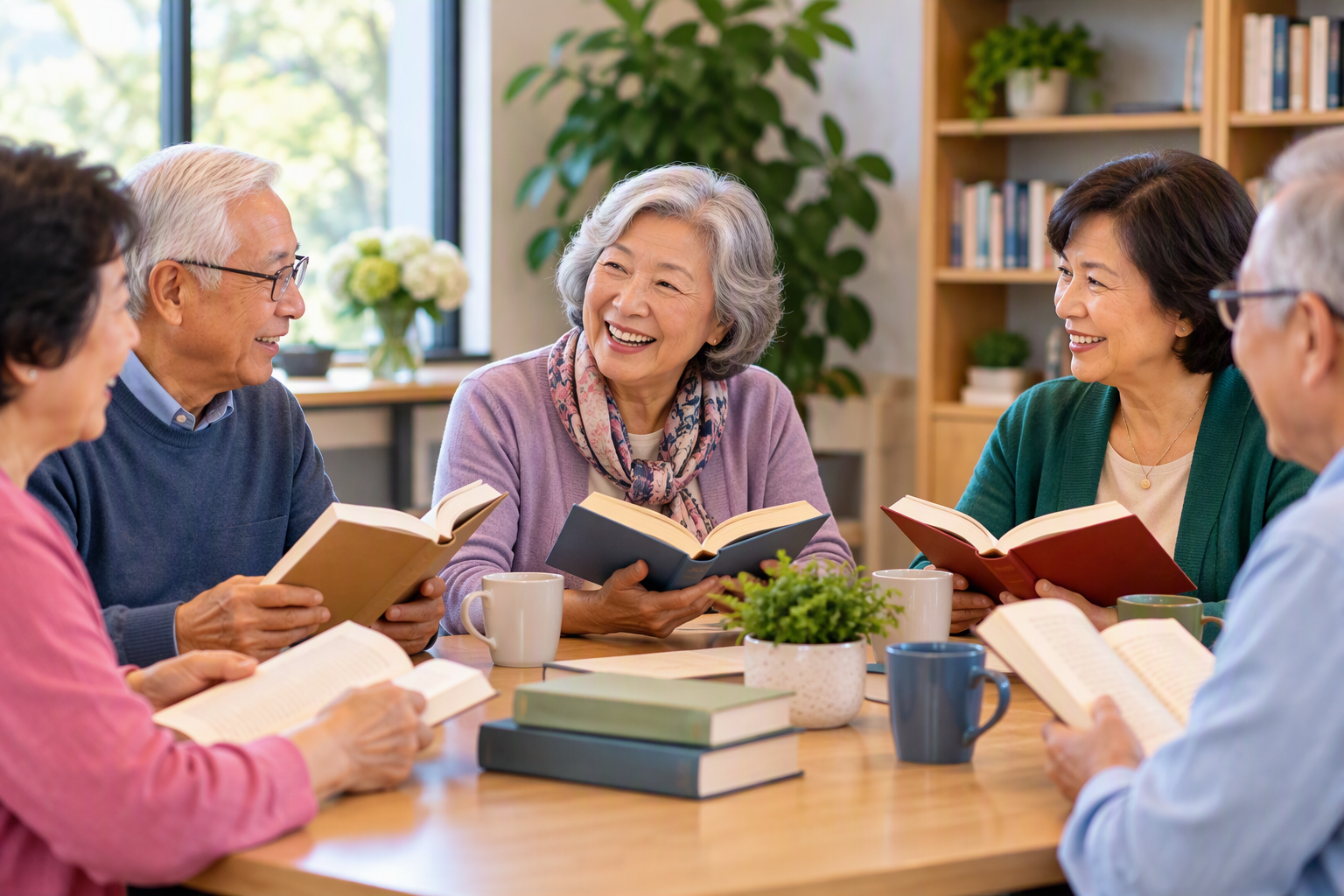 Senior Book Club in Koreatown