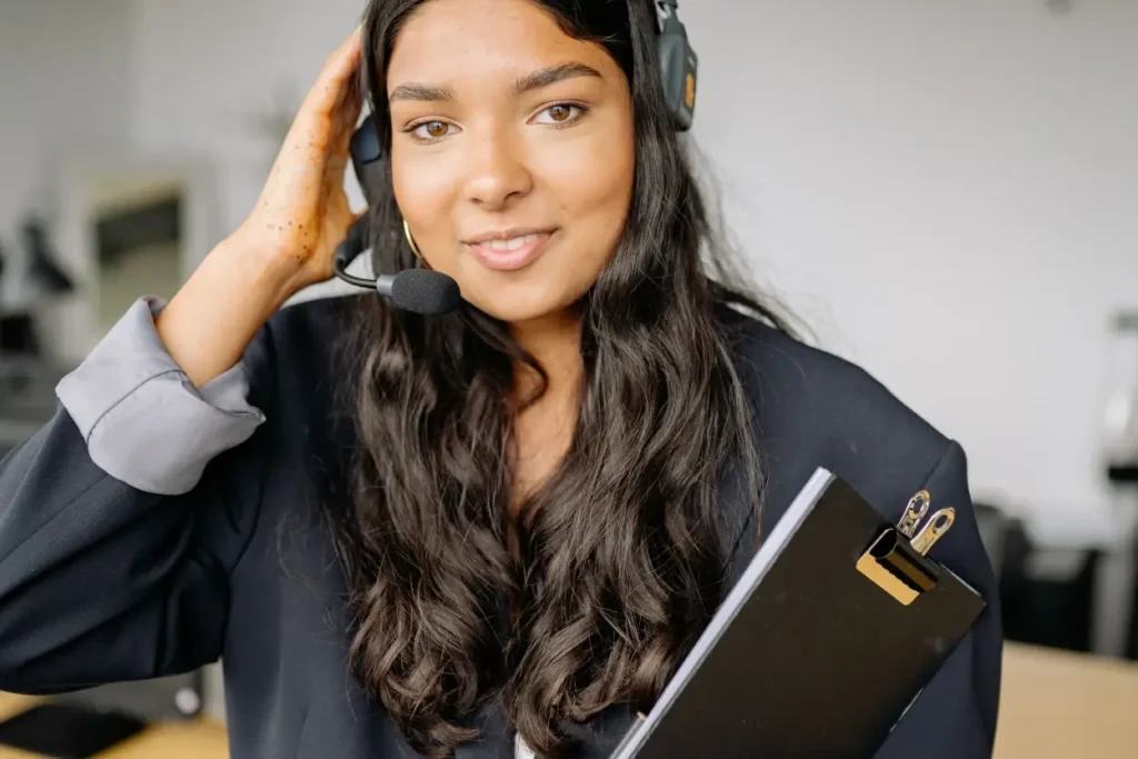 A Clever Care Member Services specialist wearing a headset